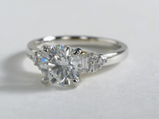 Truly Zac Posen Trio Diamond Engagement Ring