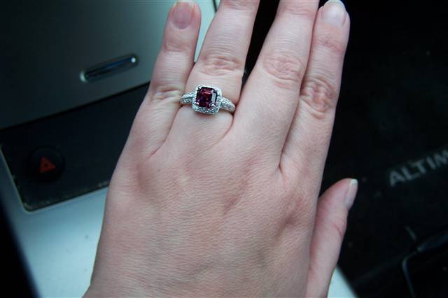 Trying to capture the spinel's color!