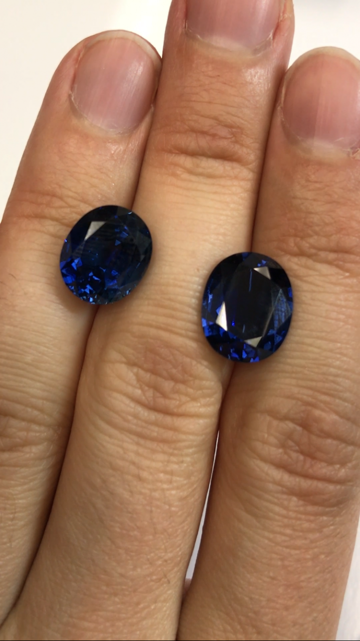 Two royal blue sapphires v2