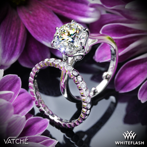 Vatche 191 Swan Solitaire Engagement Ring set with 2.362ct A CUT ABOVE