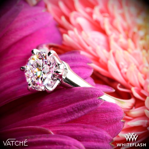 Vatche 6 Prong Solitaire Engagement Ring set with a 1.002ct A CUT ABOVE