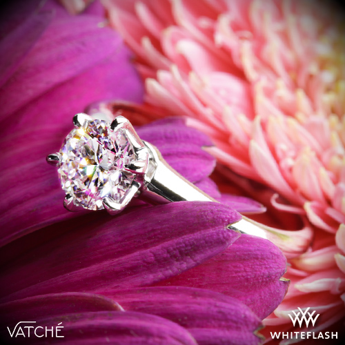 Vatche 6 Prong Solitaire Engagement Ring set with a 1.002ct A CUT ABOVE