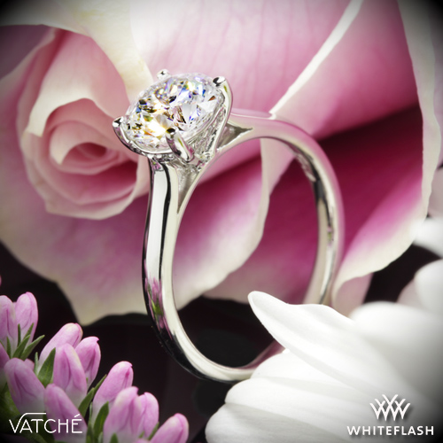 Vatche Caroline Solitaire Engagement Ring set with a 1.248ct A CUT ABOVE