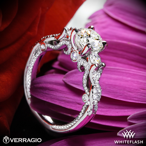 Verragio Braided 3 Stone Diamond Engagement Ring with a 0.9ct Expert Selection