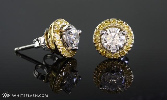 Yellow Diamond Earring Jackets