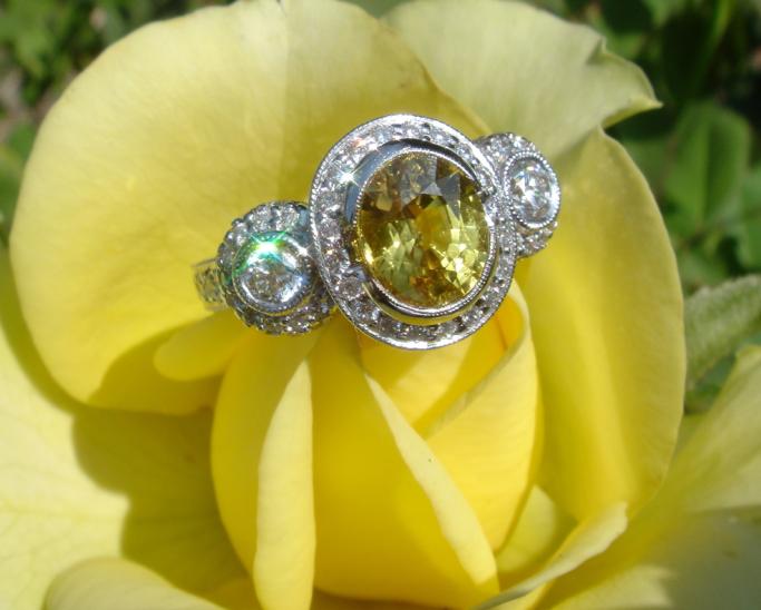 Yellow Sapphire E-ring