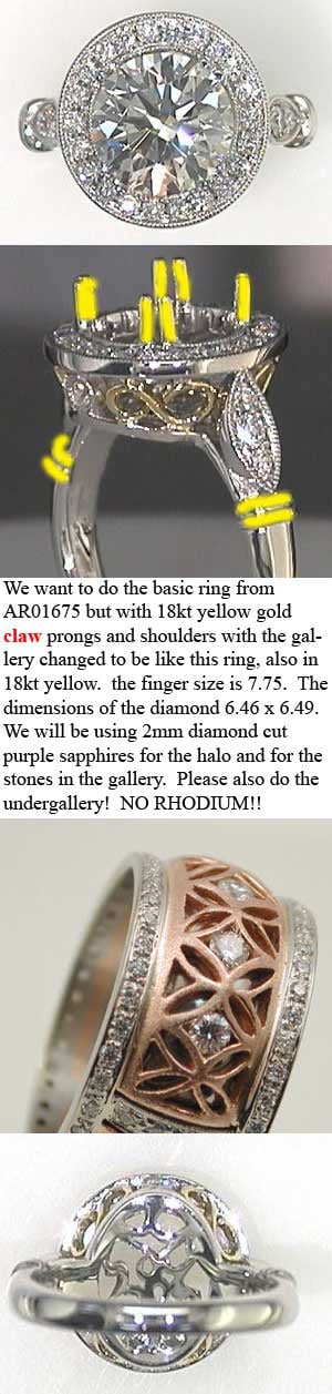 Custom Diamond Ring Instructions