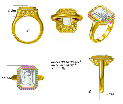 CAD Ring Rendering