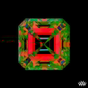 ASET Image of a 1.95ct Asscher Cut Diamond
