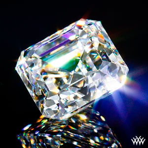 Glamour shot of a 1.95ct Asscher Cut Diamond