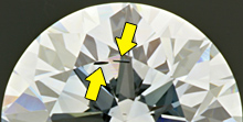 Metallic inclusions in synthetic diamond