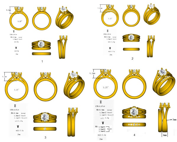 Four CAD Designs