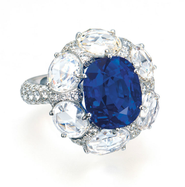 Kashmir sapphire and diamond ring - Christie's Hong Kong