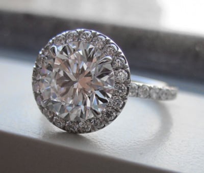 Handforged diamond ring