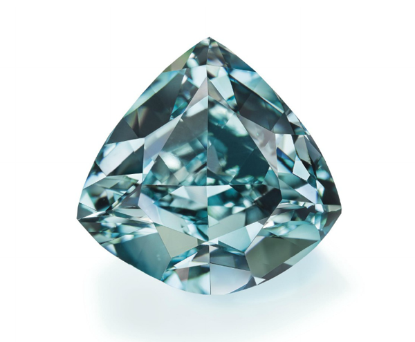 5.50-carat fancy vivid blue-green diamond • Christie's