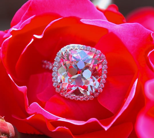 5-carat 'August Vintage' cushion-cut diamond ring shared by mom2boys