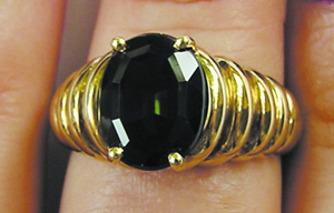 80s heavy gold ring