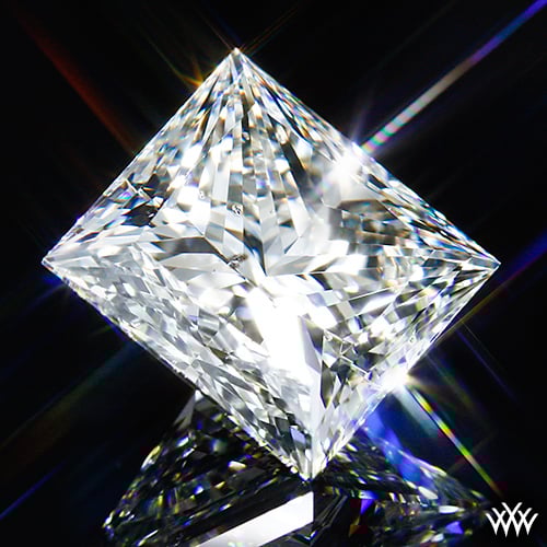 'A Cut Above' ideal princess-cut diamond: Image courtesy of Whiteflash