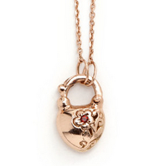 Sweetheart padlock necklace by Arik Kastan