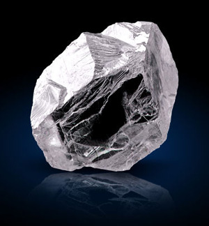 The Ekati Spirit 78 carat rough diamond