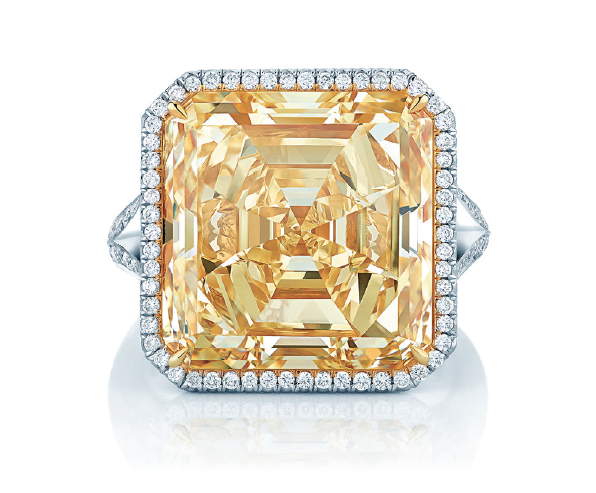 16-carat yellow diamond ring from Birks