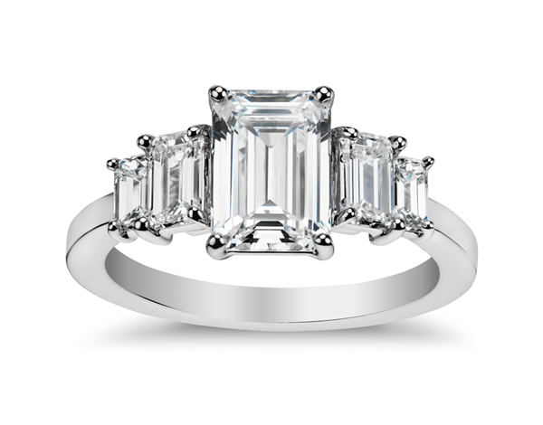 Four Stone Emerald Diamond Engagement Ring from Blue Nile Four Stone Emerald Diamond Engagement Ring from Blue Nile