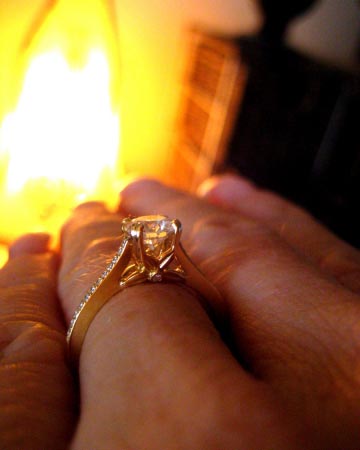 Bridget Durnell Yellow Gold Engagement Ring