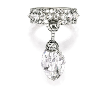 Briolette Diamond Ring, JAR Paris, Sotheby's Magnificent Jewels