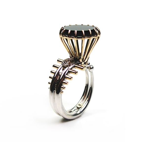 Ring by Claudio Pino worn by Stanley Tucci in The Hunger Games: Catching Fire