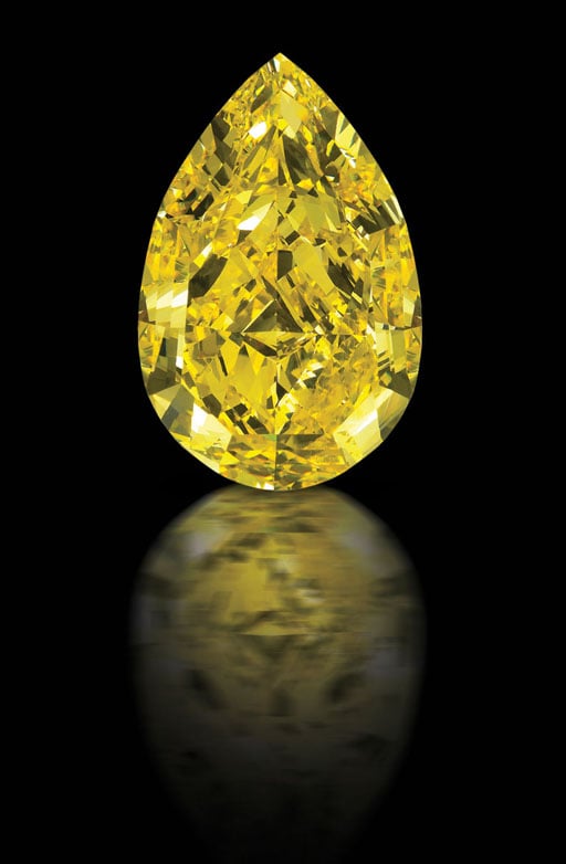 110 carat The Cora Sun Drop Diamond