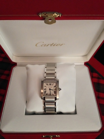 diamondseeker's Cartier Tank watch