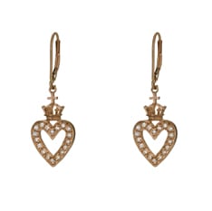 Crowned heart earrings by Devon Page McCleary