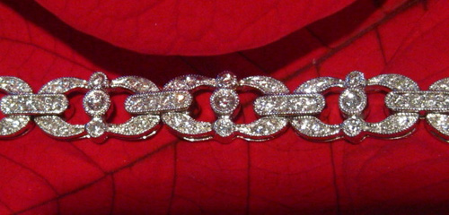 Deco Style Diamond Bracelet, Detail