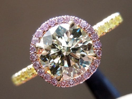 'Uber' Custom Halo engagement ring by Diamonds by Lauren