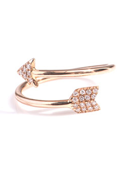 Diane Kordas diamond arrow ring at Matches