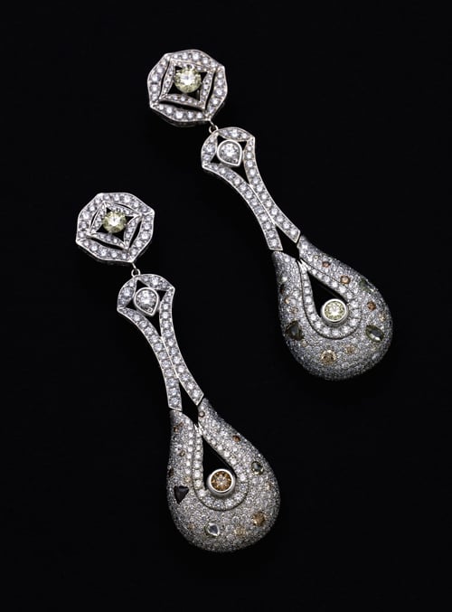 Rio Tinto Courageous Spirit Diamond Earrings Designed by Reena Ahluwalia