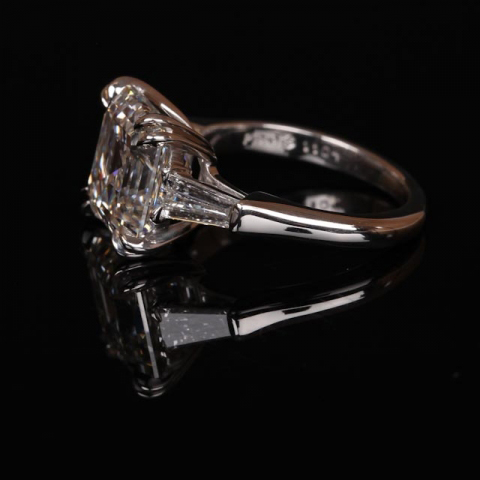 Emerald-cut diamond engagement ring shared by Puppy4248