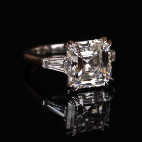 Emerald-cut classic engagement ring shared by Puppy4248