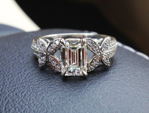 Emerald-Cut Diamond Ring