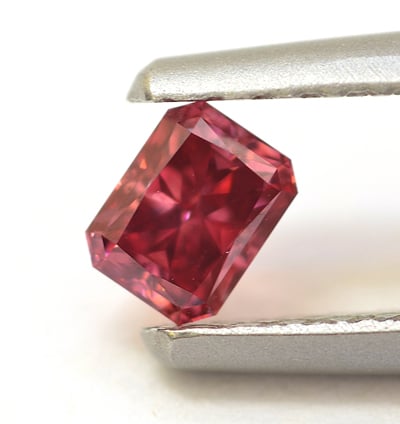 Rare 0.21-carat red diamond • Leibish & Co.