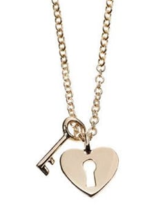 Heart and key necklace Minor Obsessions by Finn