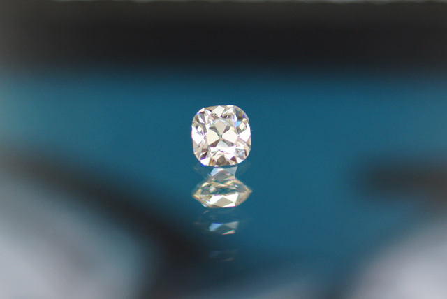 August Vintage Cushion Diamond from Good Old Gold