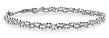 Garland Bead Bracelet in Platinum by Blue Nile