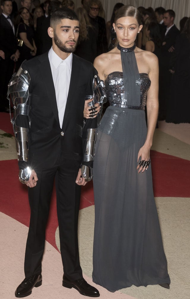 Manus x Machina:  Fashion in the Age of Technology - Gigi Hadid and Zayn Malik at Meta Gala 2016