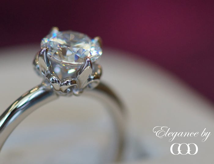 'Elegance' Engagement Ring Setting from Good Old Gold