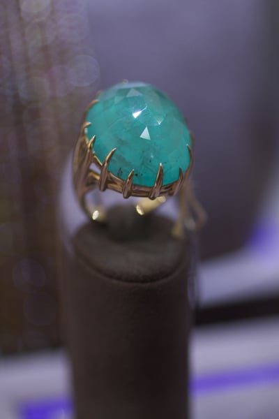 Goshwara 35 carat emerald ring