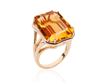 Goshwara Gossip Collection Citrine Ring