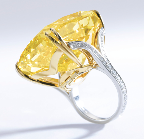 100.09-carat Graff Vivid Yellow diamond • Sotheby's