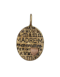 Madre heart charm by Heather Moore