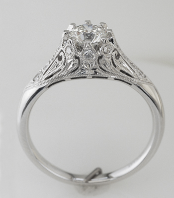 High Performance Diamonds: Crowning Glory diamond engagement ring